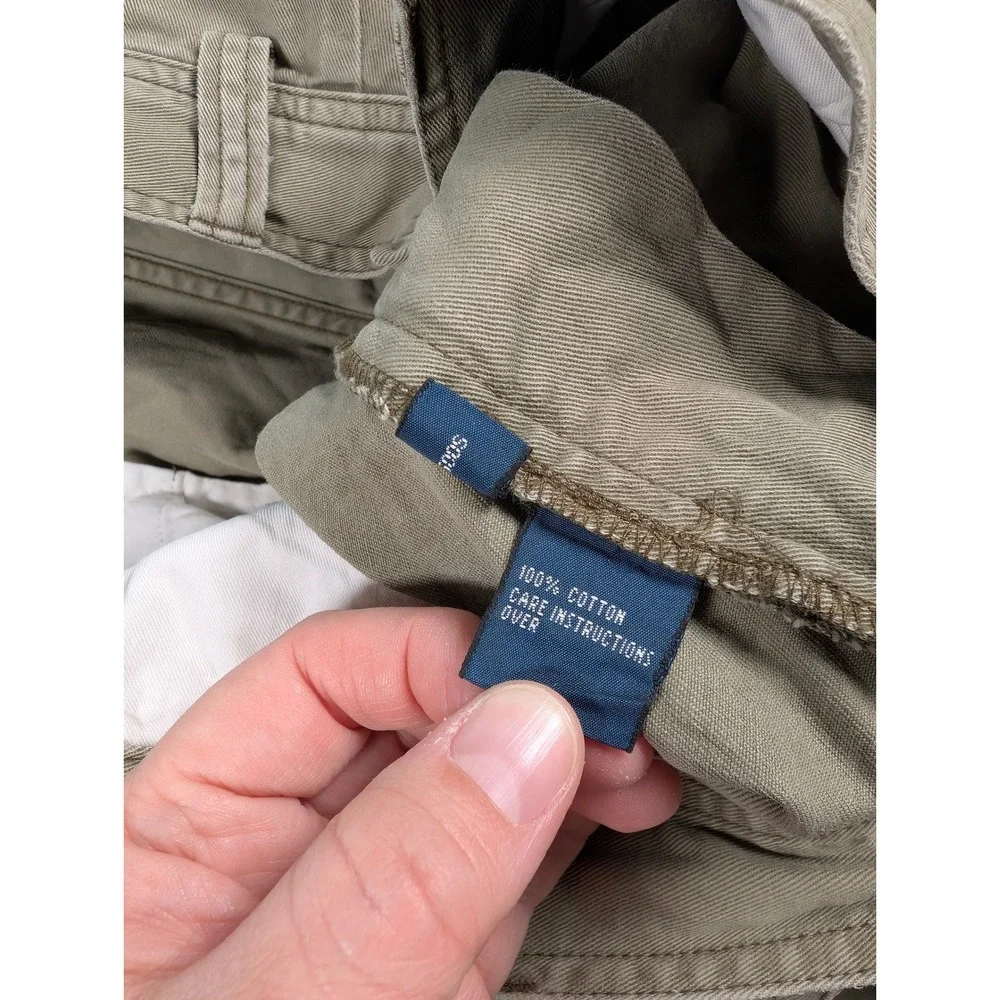 Polo Ralph Lauren Cargo Shorts‎ Mens 38 Khaki Tan Cotton Twill Utility